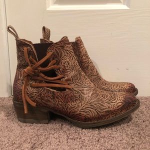 Circle G Brown Leather Booties